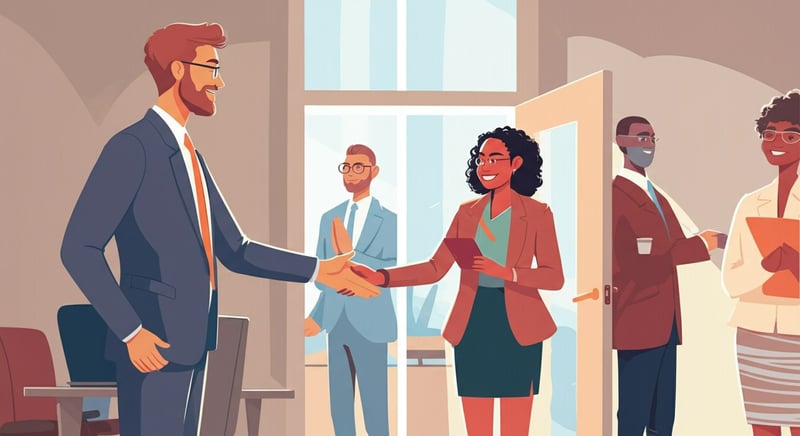 Nonverbal cues in effective greetings image