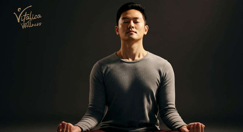 Person practicing mindfulness for stress resilience