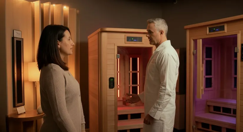 Infrared sauna concept image