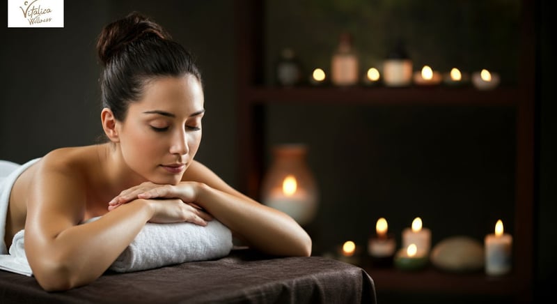 Benefits of massage therapy illustration