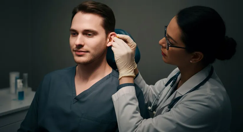 Professional ear cleaning procedure