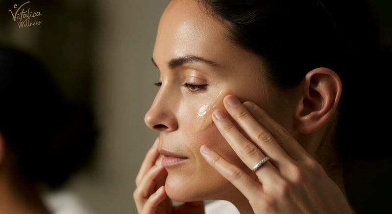 Image des bienfaits des soins de la peau anti-âge