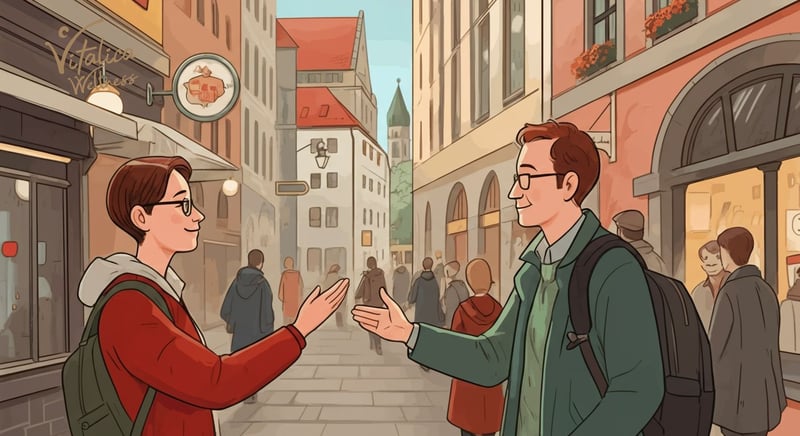 Formelle und herzliche Begrüßungen in Deutschland