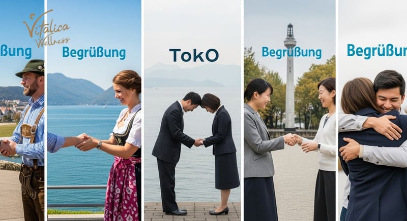 Regionale Begrüßungen in Deutschland und der Schweiz